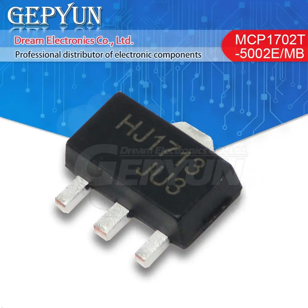10PCS MCP1702T-5002E/MB SOT-89 MCP1702T-5002E SOT MCP1702 SMD neue auf lager Image