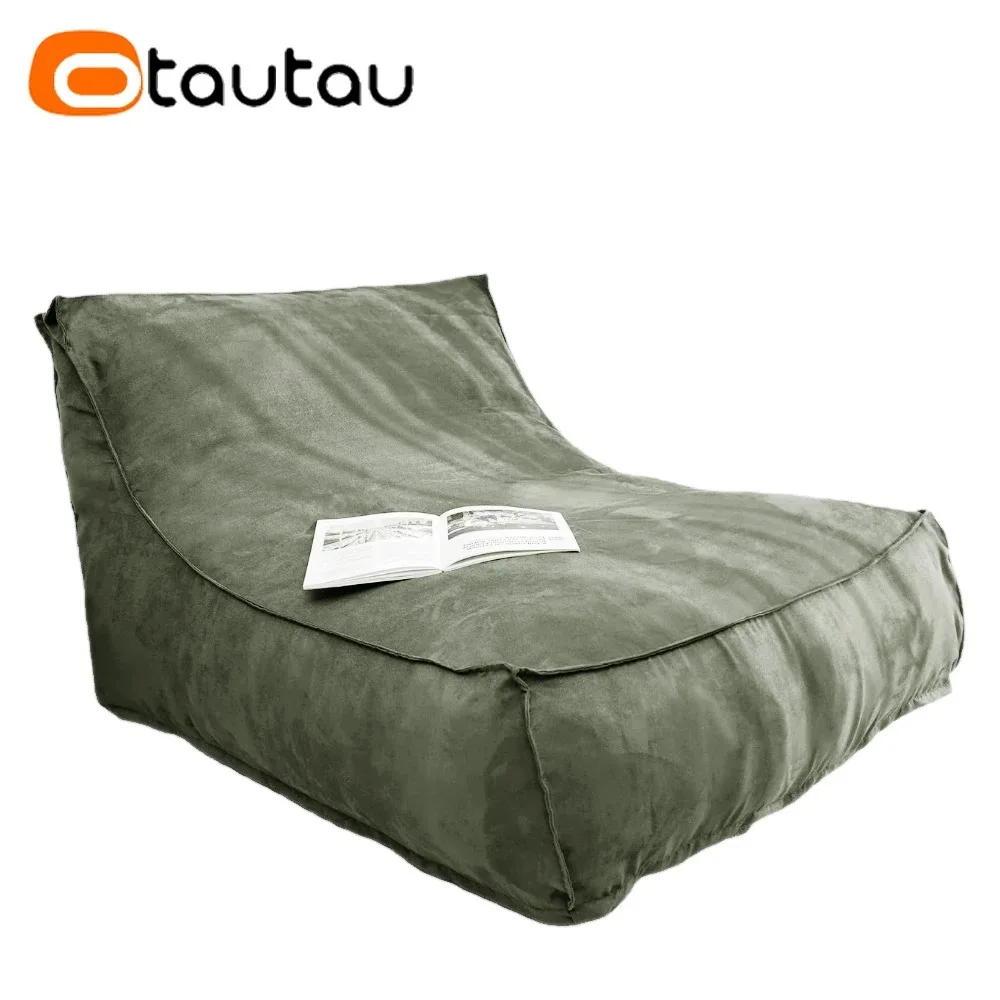 Otautau Outdoor Sitzsack Liege Abdeckung kein Füllstoff Boden Sitzsack Hocker Salon Ottomane Schlafs ofa Garten Pool Strand Sack Möbel sf187 Image