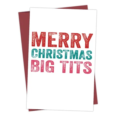 1pc freche unhöfliche Weihnachts karte, frohe Weihnachten große Meise, lustige Weihnachts gruß karte Image