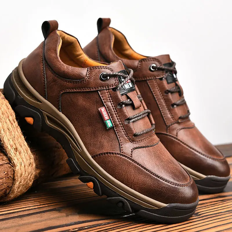 2024 Business Comfort Herrenschuhe Einfache vielseitige Lederschuhe Lässige Outdoor-Anti-Rutsch-Loafer für Herren, neu, bequem, flach