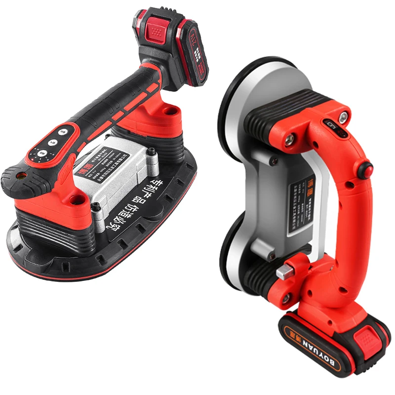 Fliesen Vibrator Fliesen Fliesen Maschine Saugnapf automatische Boden vibrator Nivel lier werkzeug mit Batterie 21V