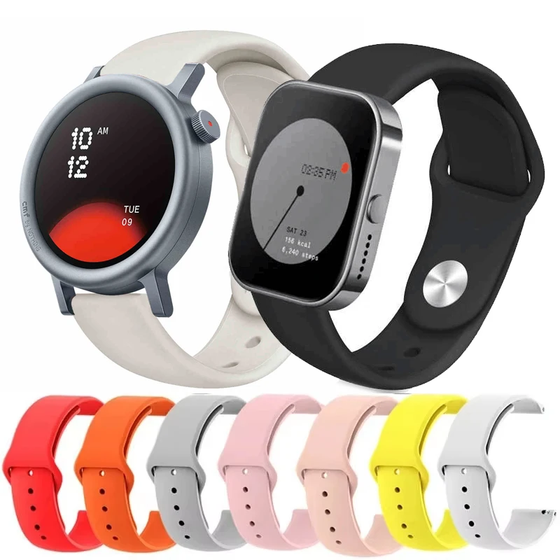 22 mm Armband für CMF by Nothing Watch Pro Armband Sport Silikon Ersatzarmband Correa für CMF Watch Pro 2 Armband Gürtel Image