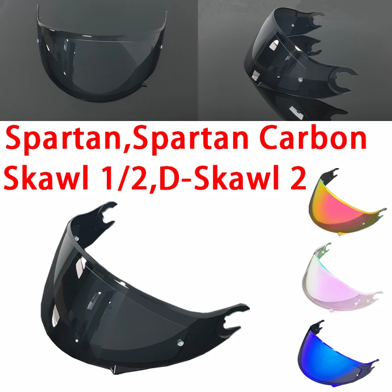 SPARTAN CARBON Visiere für SHARK Spartan/D Skwal 2 Motorradhelm Visiere UV-Schutz Galvanisiertes Visera Casco Moto Image