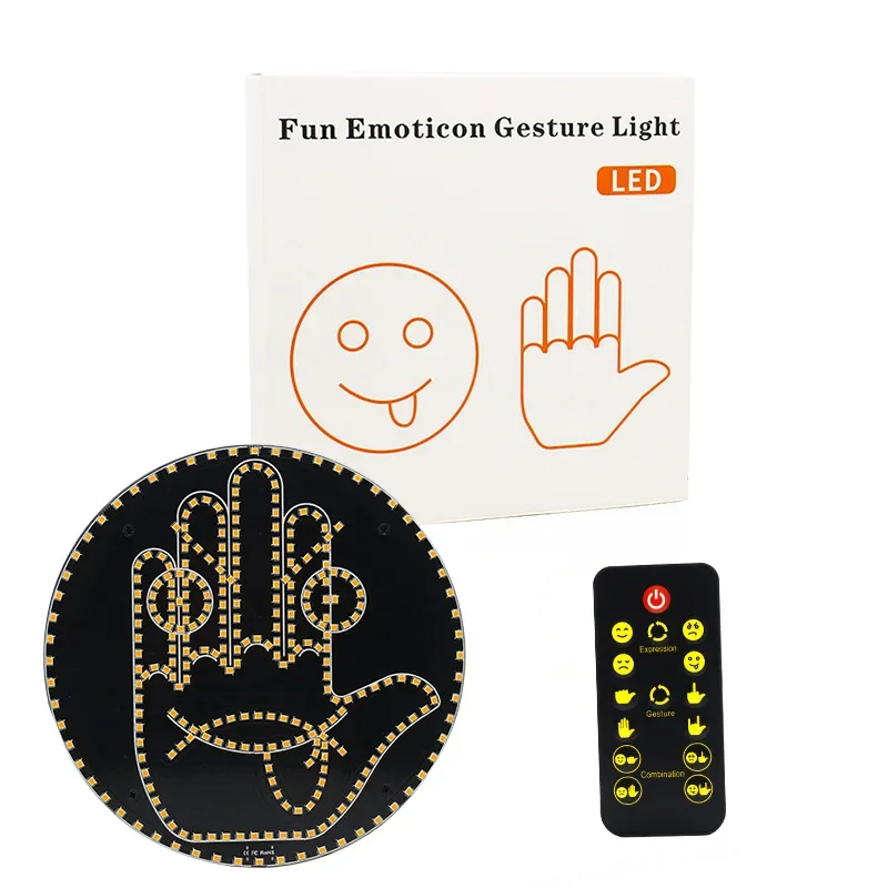 Neue Auto Ausdruck Finger Licht mit Fernbedienung Led Beleuchtung Geste Licht Road Rage Mittelfinger Geste Palm Licht Image