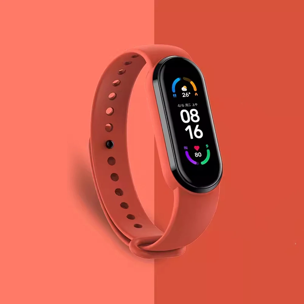 Armband für mi Band 3 4 5 6 7 Riemen Zubehör Sport Silikon Ersatz gürtel Armband Miband 5 Correa für Xiaomi Mi Band 7 Image