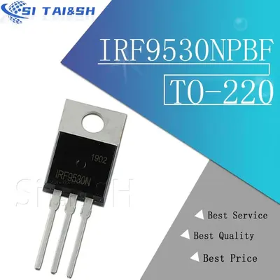 10 teile/los irf9530npbf irf9530n irf9530 bis 220 mosfet p 100v 14a neues original Image