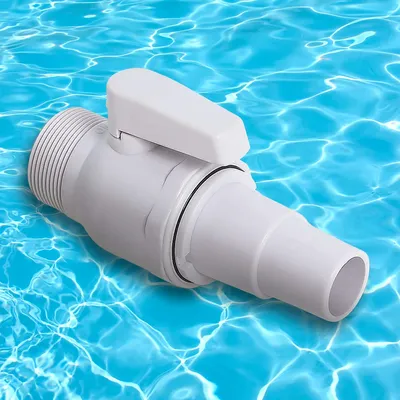 2-Way Ball Valve Pool Pump Valve 1.5-1.25in Pool Filter Stop Connector Maximum 50 PSI Pressure