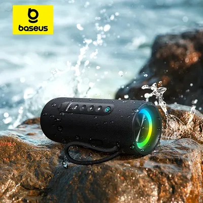Baseus AeQur VO20 Kabelloser Lautsprecher Bluetooth 5.3 IPX5 Wasserdicht Leistungsstarker 15-W-Subwoofer Soundbox Camping Tragbare TWS-Lautsprecher Image