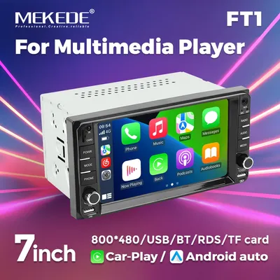 Autoradio Multimedia Video Player mp5 7 Zoll Touchscreen Universal für Toyota Vios Crown Camry Corolla Rav4 Car-Play Auto BT RDS