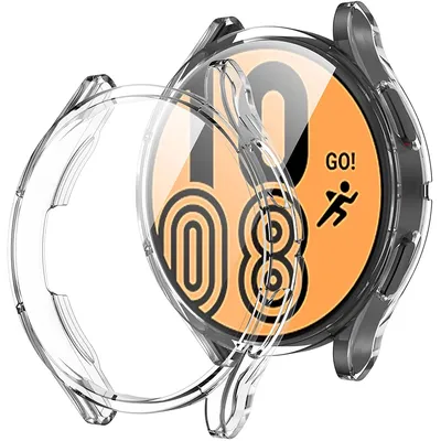 Schutzhülle für Samsung Galaxy Watch 4 Hülle 40 mm 44 mm TPU-beschichteter Rundum-Displayschutz Galaxy Watch 4 Classic 46 mm 42 mm Hülle