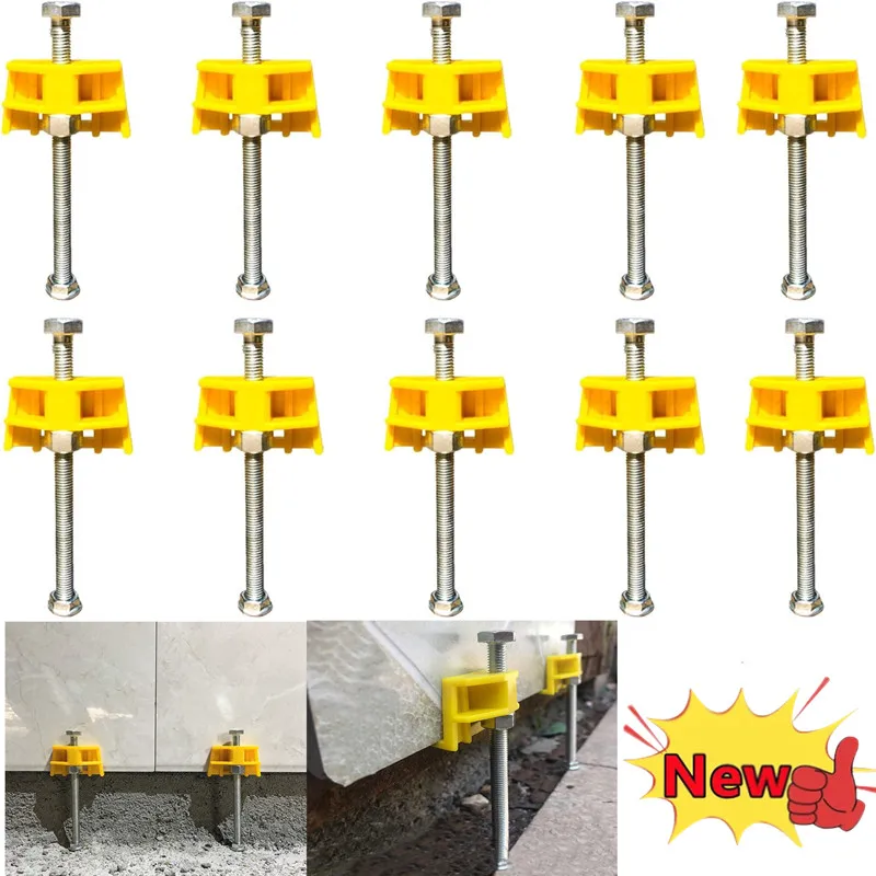 3 stücke regler Keramik fliesen obere Position Einstellung Wand fliese Höhe laminierte Wand Nivellierung Fliesen Hub schraube Einsteller Image