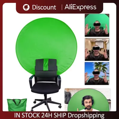 Spiel Live Chroma key Fotografie Studio Stuhl doppelseitige Green Screen Hintergrund Stoff für Live-Video-Studio Reflektor Hintergrund