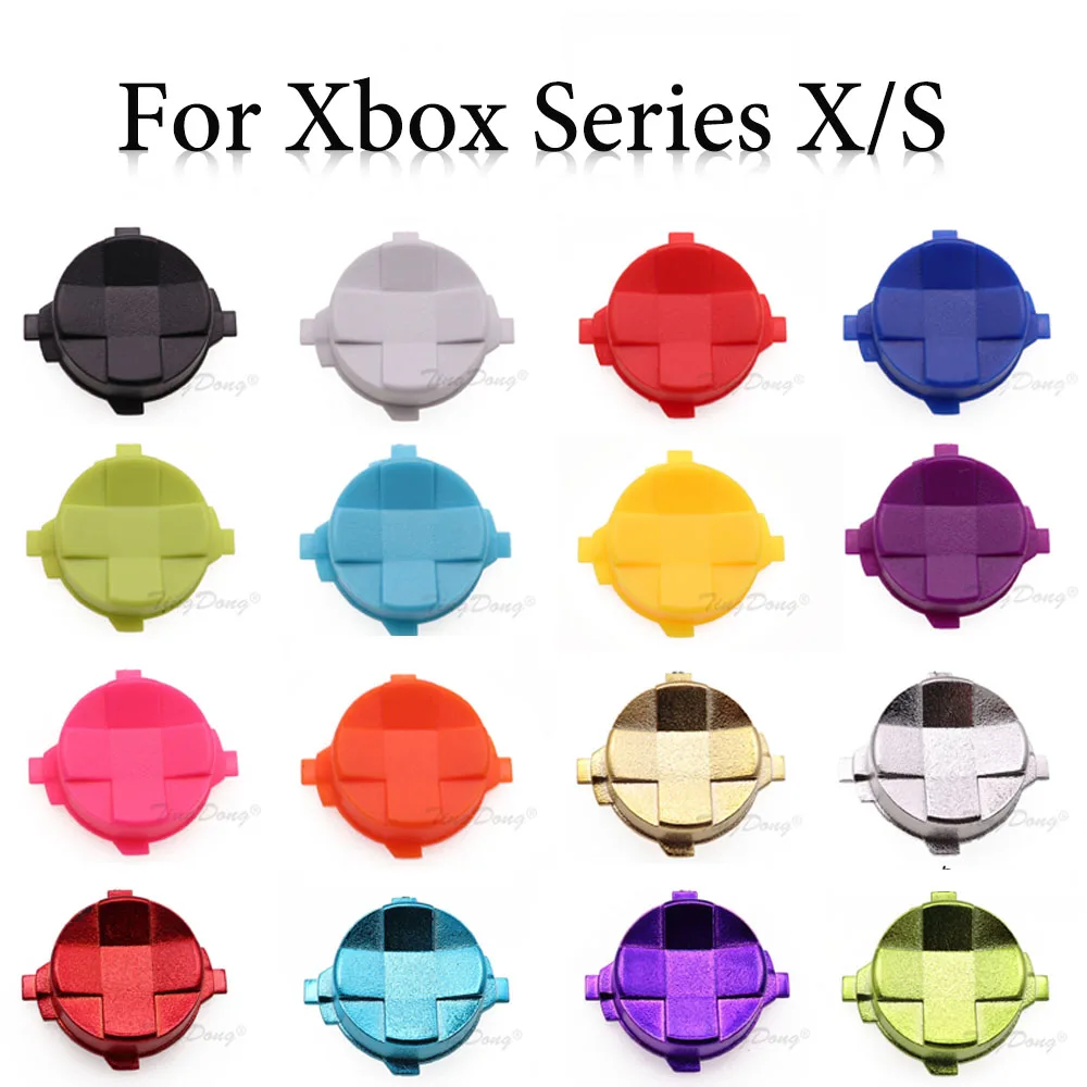 Kunststoff/Chrom Kreuz Richtung Taste Schlüssel für Xbox Serie X S Controller Gamepad Taste DPad Schlüssel Set Reparatur Teile Image