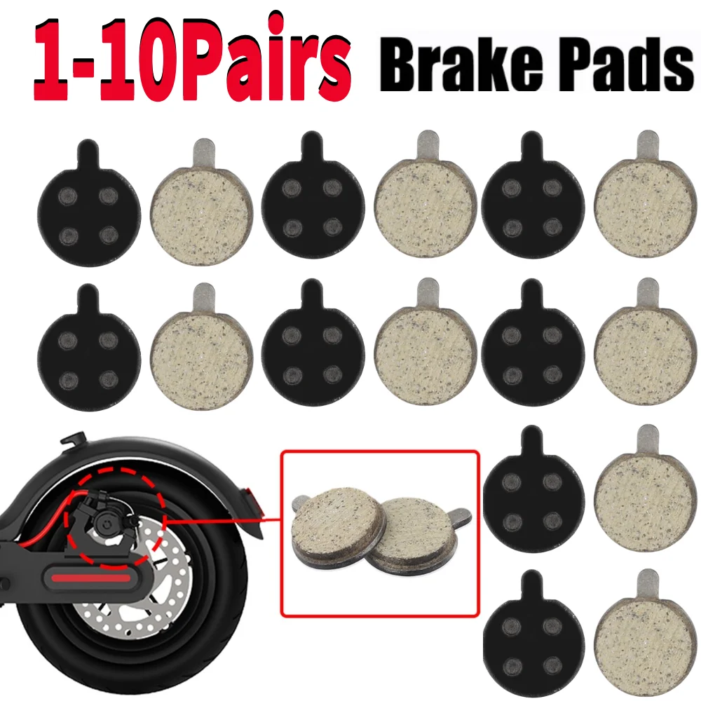 1-10 Paar Elektro roller Scheiben bremsbeläge für Xiaomi M365 Pro Roller Ersatzteile Reib scheiben Zubehör Image