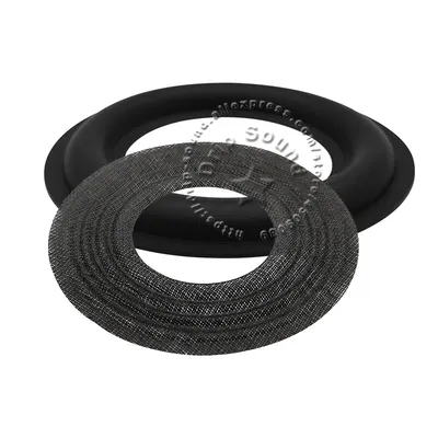 2PCS Für JBL 3 "Zoll Lautsprecher Gummi Gefaltet Rand Ring Lautsprecher Woofer Reparatur Seite Image