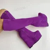LAIGZEM Kniehohe Stiefel für Damen, Plateau-Keile, Wildlederimitat, Reißverschluss, Höhe erhöhen, hohe Stiefel, Schuhe für Damen, große Größe 41, 43, 46 50 52