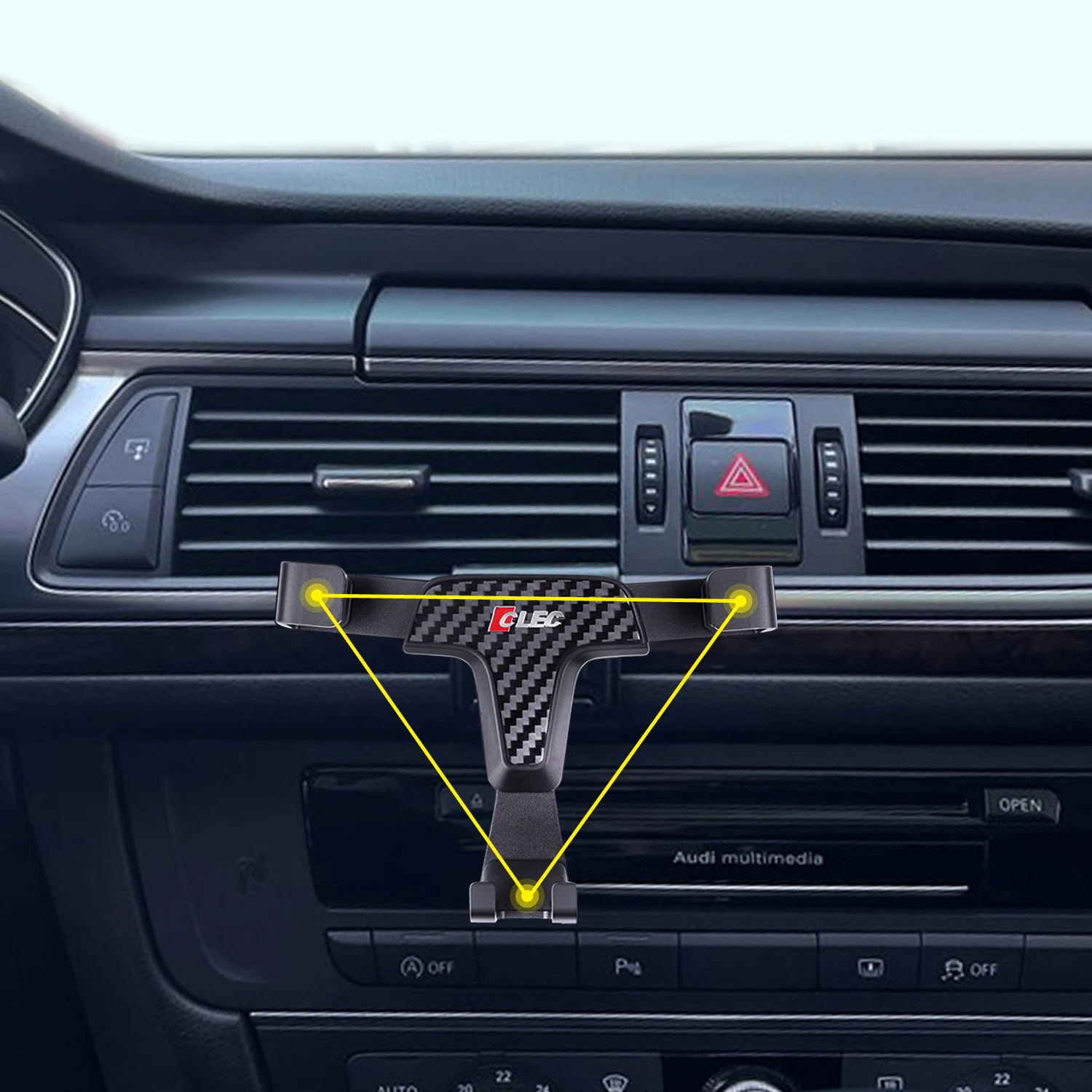 Fit für Audi A6 2012-2018 Auto Konsole Air Vent Halterung Handy Halter Schwerkraft Handy Ständer Image