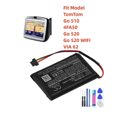 GPS, Navigator Battery For TomTom Go 510 4FA50 Go 520 Go 520 WIFI VIA 62 AHA11110004 AT6 P5 P6 1100mAh / 4.07Wh