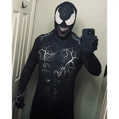 Neue Halloween Erwachsene Mann Venom Symbiote Spinne Cosplay Kostüm Body Zentai Zweite Haut Anzug Image