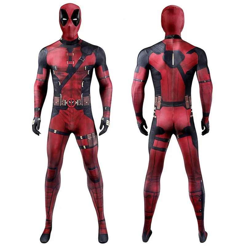 Film Superheld Wolverine Deadpool Cosplay Kostüm Männer Jungen Wolverine Overall mit Maske Halloween Party Karneval Outfit Anzug Image