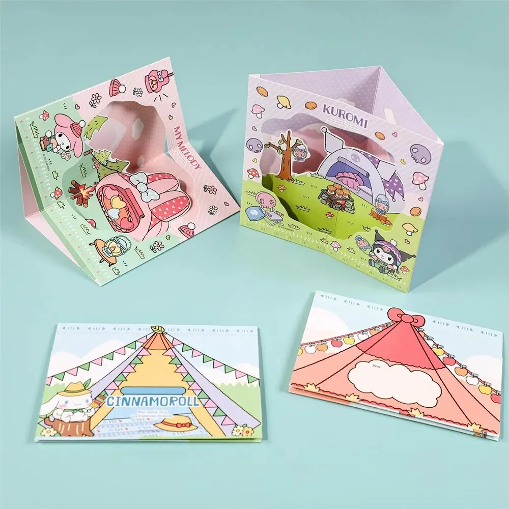 Nette Cartoon Sanrio Geburtstag Karte Kreative Nachricht Karte Einladung Karte Mit Umschlag Versiegelung Aufkleber Studenten Mädchen Geschenk Image