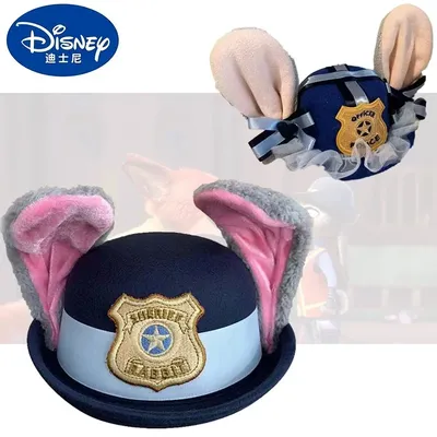 Disney süße Judy Hut Kaninchen Bowler Zootopia Polizist Kinder Erwachsene Cosplay Stirnband Image