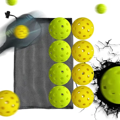 Professioneller elastischer Trainings-Pickleball, hochelastischer Pickleball mit 40 Löchern, leichter, langlebiger Ball mit Aufbewahrungstasche Image