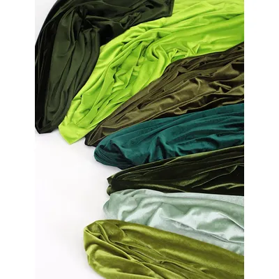 Stretch Korean Velvet Fabric By Meters for Upholstery Furniture Tablecloth Wedding Background Sewing Velour Cloth Black Green