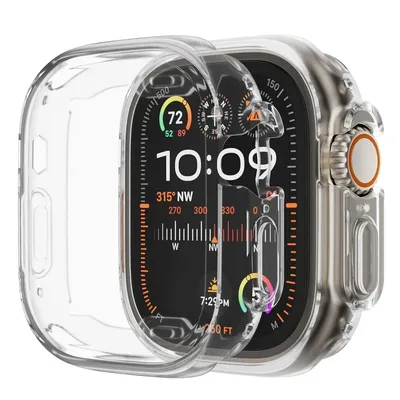 Watch Case for Apple Watch Ultra 2 49MM Series 8 7 SE 6 5 4 3 45MM 41MM 44MM 40MM Transparent Cover Apple Watch Screen Protector