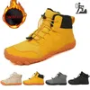 Neue Wasserdichte Winter Stiefel Für Unisex Schnee Barfuß Casual Schuhe Outdoor Arbeit Schuhe Warme Pelz Männer Ankle Schuhe Männlichen Schnee Stiefel