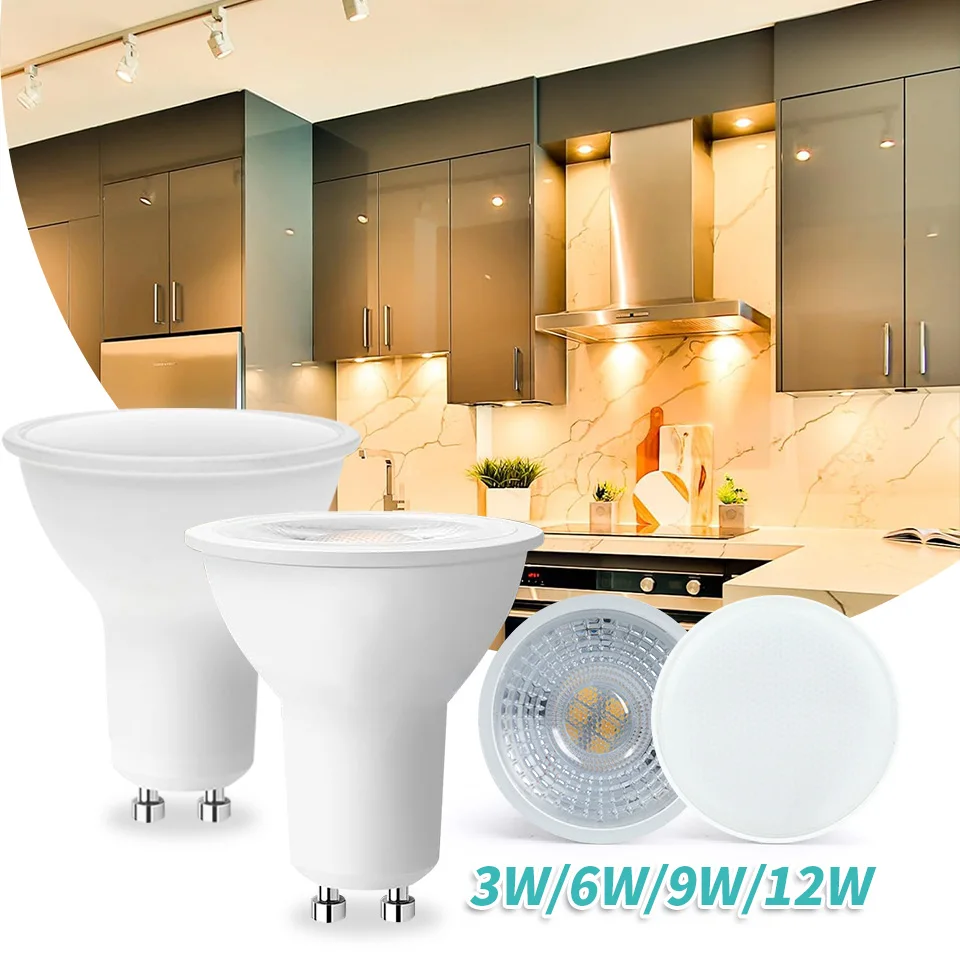 1-10PCS LED spot licht GU10 AC220V LED energiesparlampe 3W 6W 9W 12W LED Lampe Strahler Birne 38 Grad lampara für hause