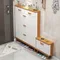Ultra thin shoe cabinet, household doorstep flip bucket, hallway cabinet, storage, space saving, solid wood leg shoe rack