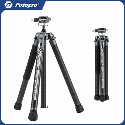 Fotopro X-Aircross 3 Lite Carbon Fiber Tripod 1.7lbs Ultralight 62 Inch Portable Compact Travel Tripod for DSLR