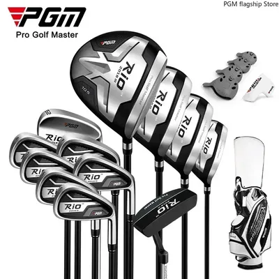 PGM Golf Club Complete Set Entry-level Men's Golf Club Set Titanium Alloy Original Carbon Club