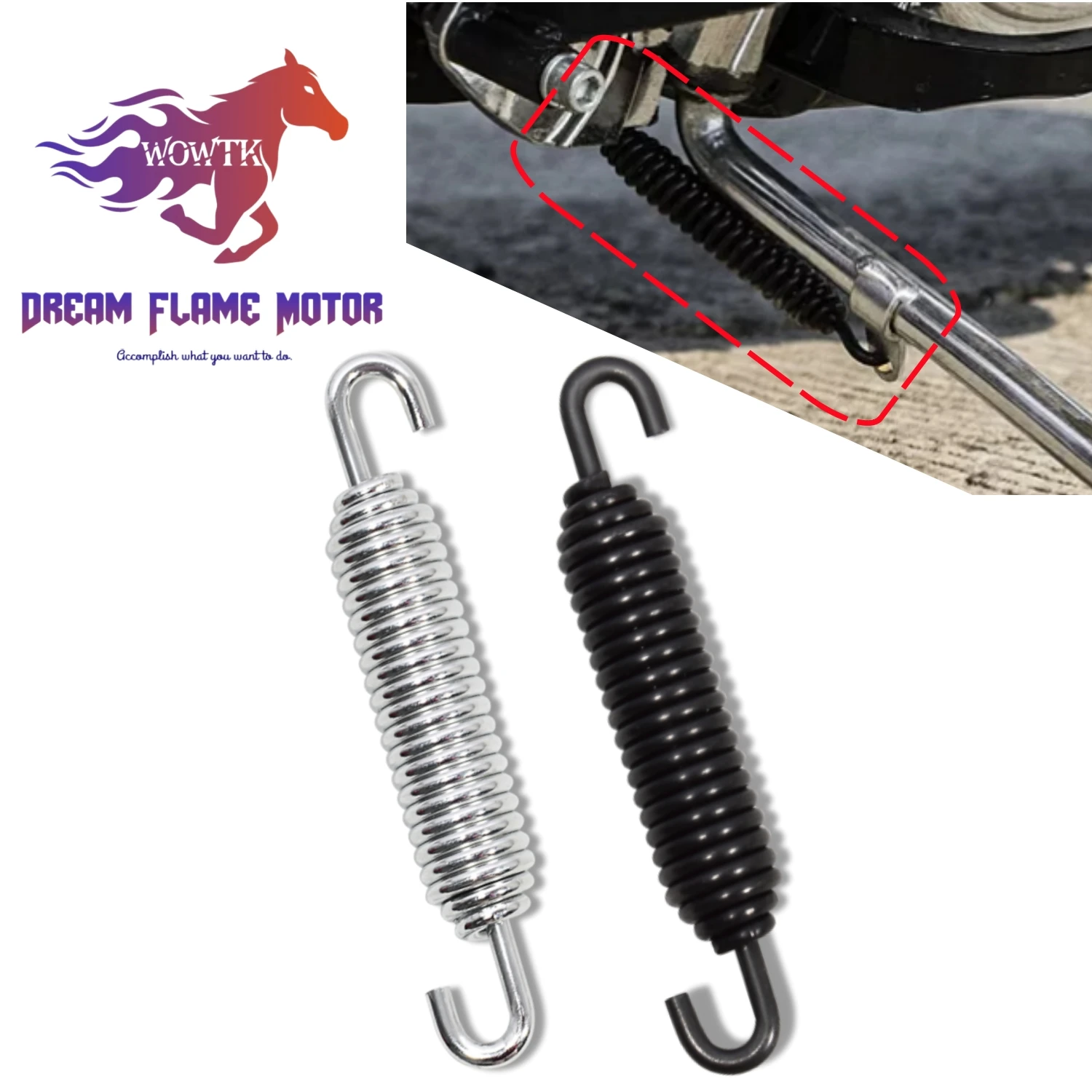 Jiffy Stand motos Stahl Kicks tand Feder Unterstützung Motorrad für Harley Davidson Softail Heritage FXST Fat Boy Sportster XL1200 Iron XL883N 48 72 Roadster Touring 1985-2022 Motorradzubehör Image