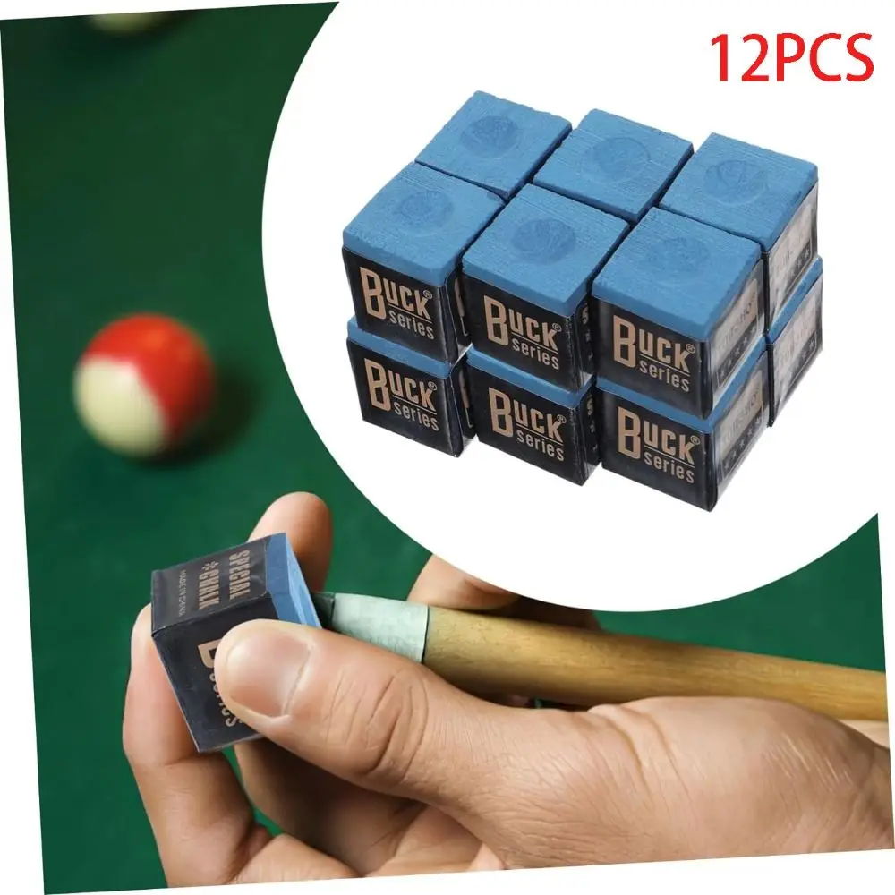 12 Stück Billard Queue Kreide Billard Zubehör rutsch feste verschleiß feste haltbare tragbare leichte profession elle Snooker Kreide Image