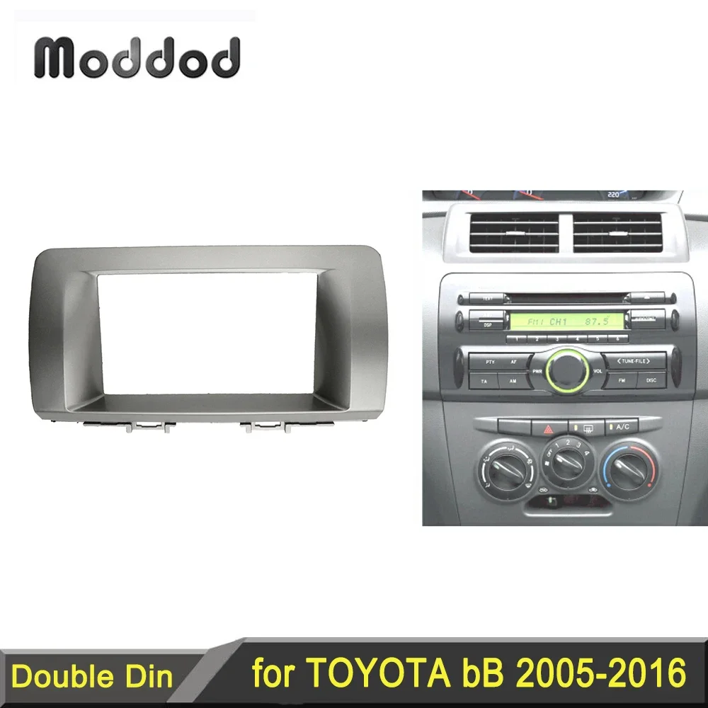 Doppel 2 Din Fascia für TOYOTA Bb Subaru Dex DAIHATSU Coo Materia Radio Stereo-Panel Dash Mount Installieren Trim Kit umrüstung Rahmen Image