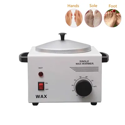 Wax Heater Warmer Electric Hot Facial Skin Hair Removal Pot SPA Tool Salon Adjustable Temperature Single-Wax Warmer