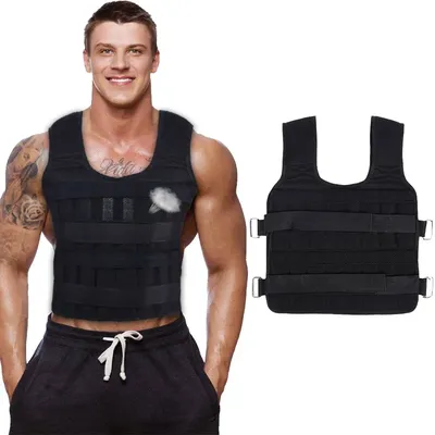 20KG Loading Weight Vest Boxing Train Fitness Equipment Gym Adjustable Waistcoat Exercise Sanda