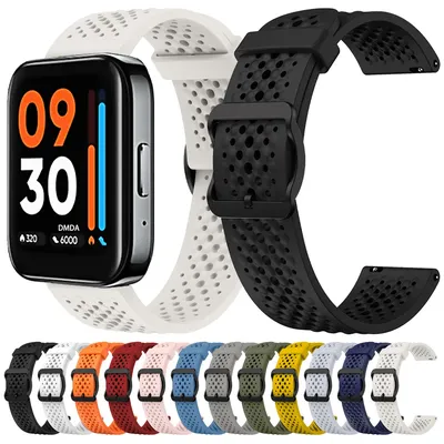 For Realme Watch S 2 3 Pro Smartwatch Replacement Band for Garmin Watch/Huawei Watch/Huami Amazfit Soft Silicone 22mm WatchStrap
