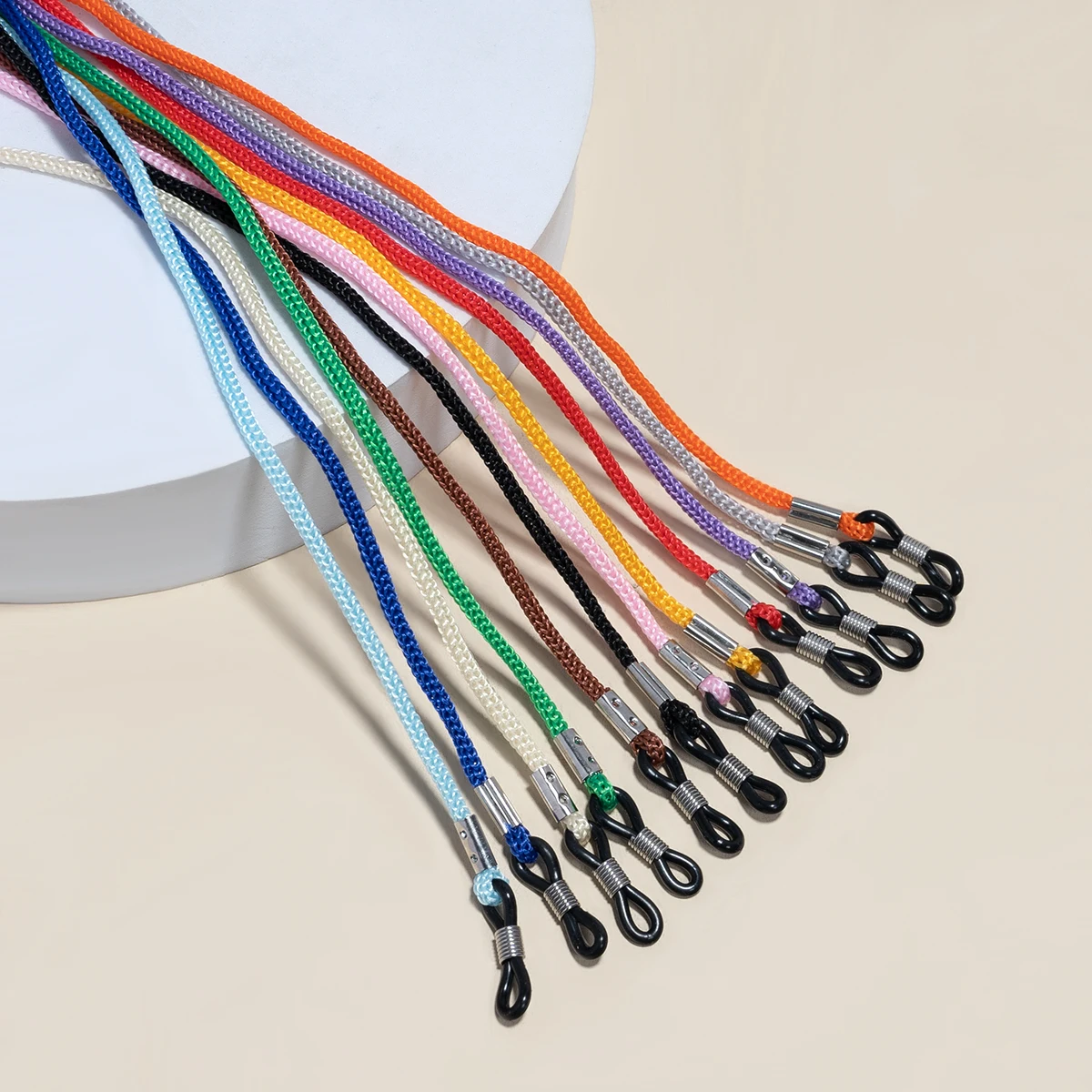 5 Stück verstellbarer Brillenbandhalter, rutschfestes Brillenschnur-Seil, Sport-Sonnenbrillen-Kettenband, Brillenhalter für Damen und Herren Image
