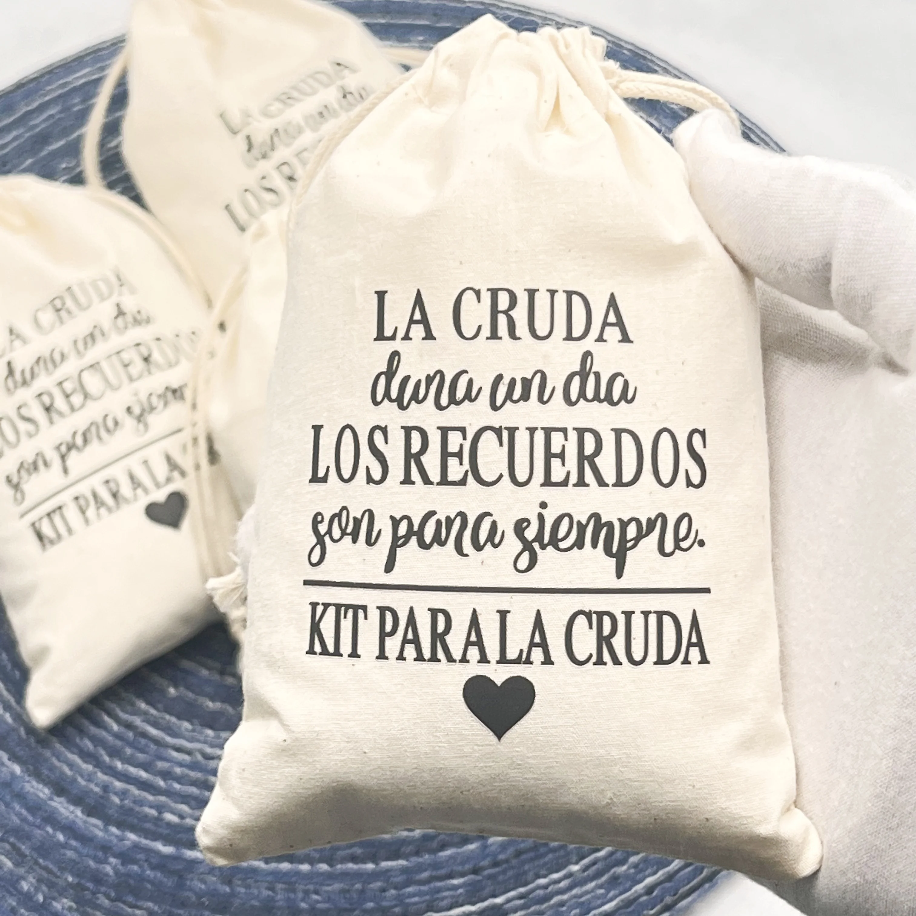 10 TEILE/LOS Hochzeit Kater Tasche Bachelorette Party Taschen Weihnachten Party Wake Up Taschen Party Geschenk Taschen Lagerung Baumwolle Taschen 10x15 cm Image