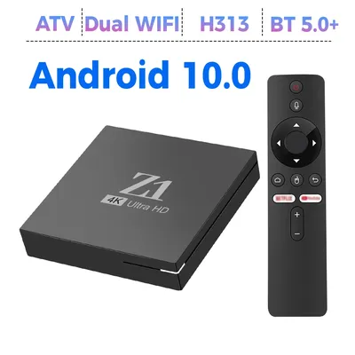 3 teile/los z1 smart andriod tv box 4k ultra hd google sprach assistent streaming media player all