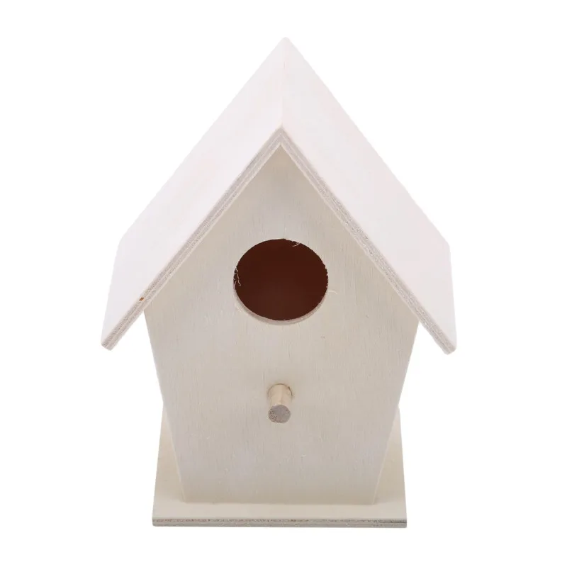 1pc Holz Vogelnest Outdoor Hängen Vogelhaus Garten Vogelkäfig Hof Dekoration