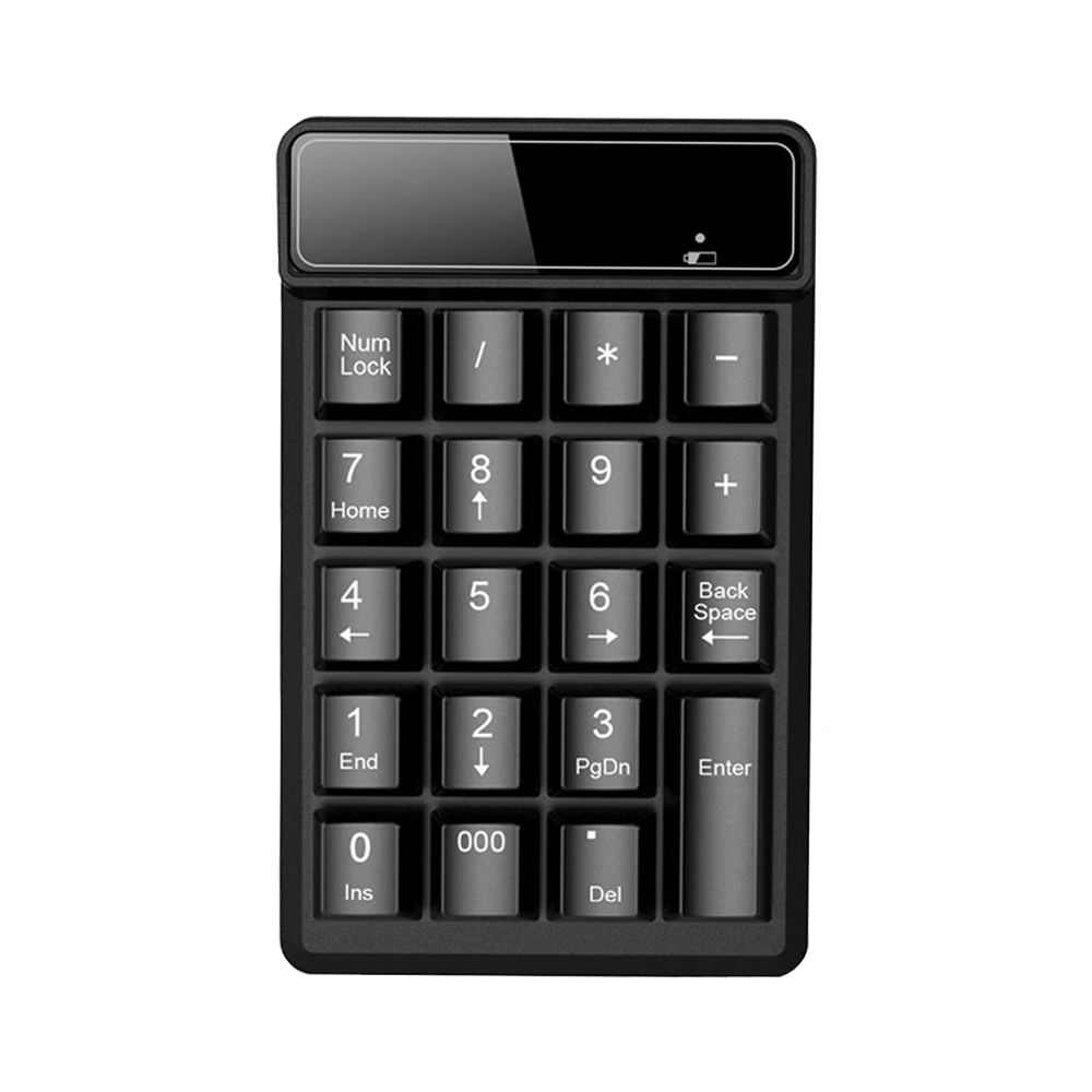 2,4g drahtlose USB-Nummer 19 Tasten Bluetooth-Tastatur mit Digital anzeige tragbare Mini numerische Smart-Tastatur Büro für Finanzen Image