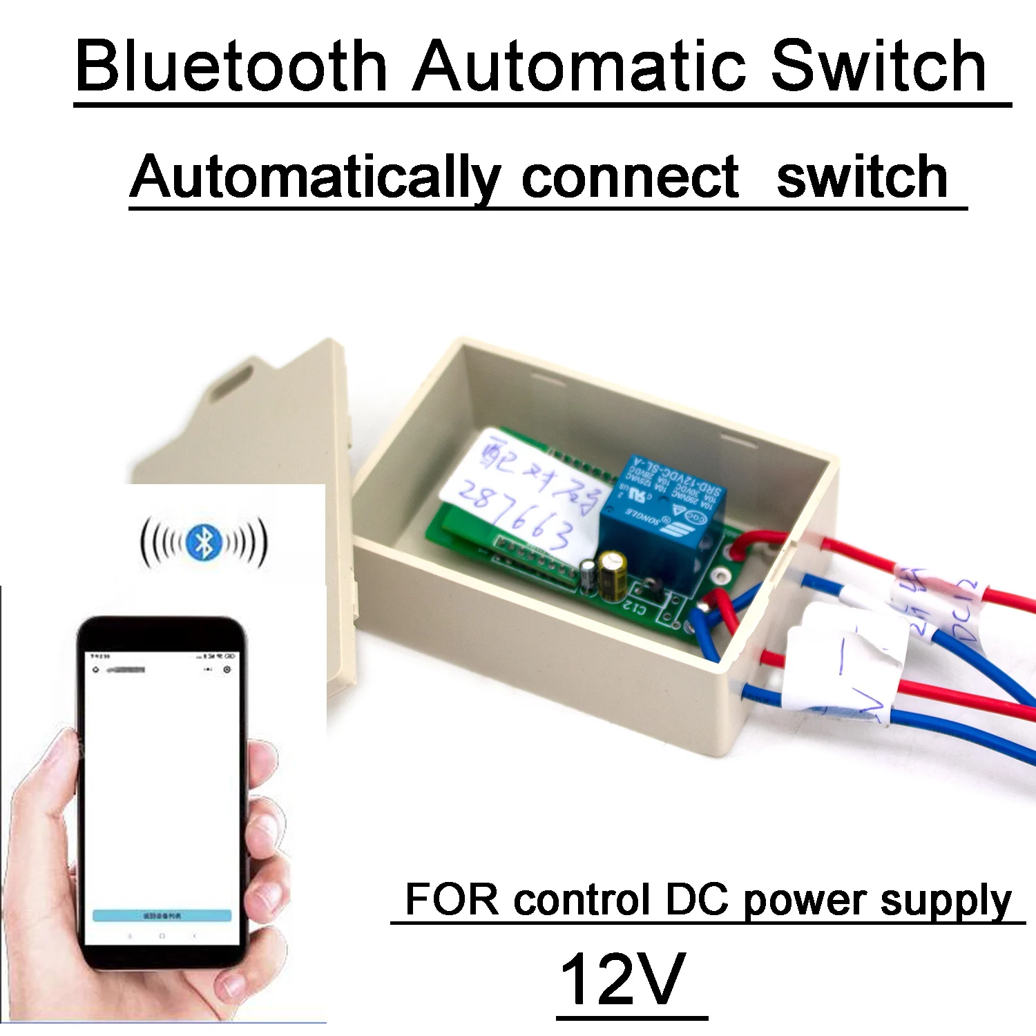 DC 12V 24V Telefon Bluetooth Proximity Automatische Schalter Relais Steuerung Bluetooth Auto Connect Controller Für DC Home Appliance Image