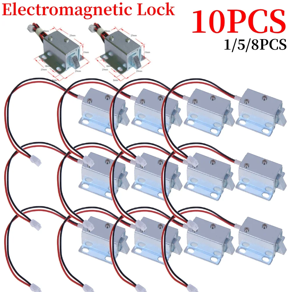 DC 12V kleine elektro magnetische Schloss Lagers chränke elektronisches Schloss elektrische Riegels chloss Schublade Akten schrank Schloss für Schulen Banken Image