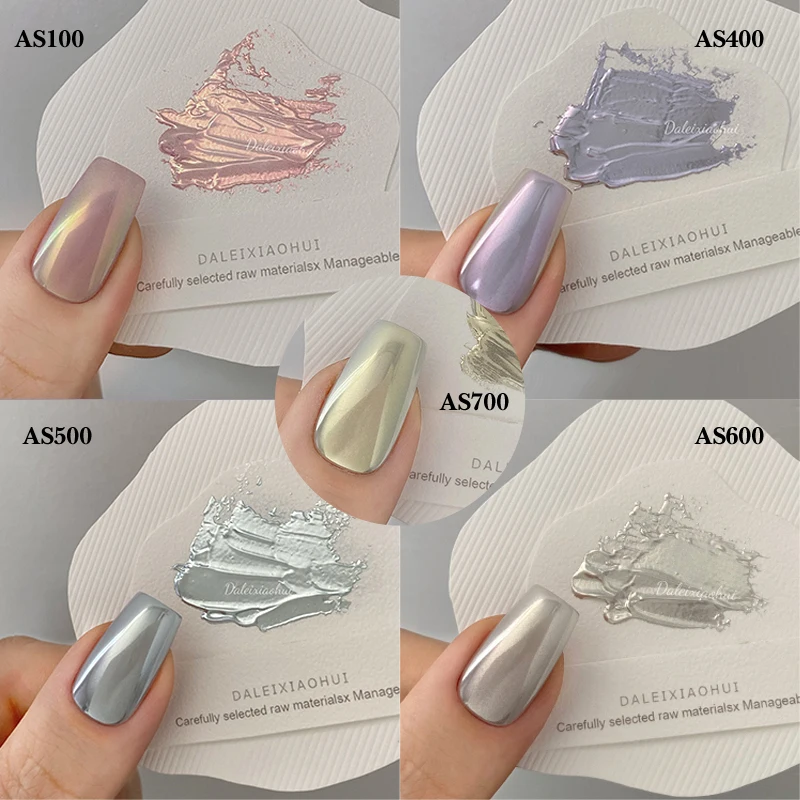CHUNSHU Moonlight Chrome Nails Pulver 0,3G Metallic Aurora Spiegel Seidenstaub Nagelverbesserung Holographisches Pigment Nageldekoration Image