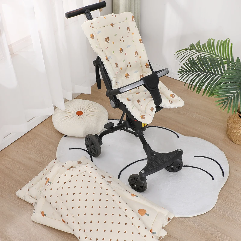 Kinderwagenmatte, Kinderbett, Beanie, Daunenkomfortmatte, Mullmatratze, gepolstert, gepolstert, Babymatratze, Kinderdecke, Baumwollmatratze Image