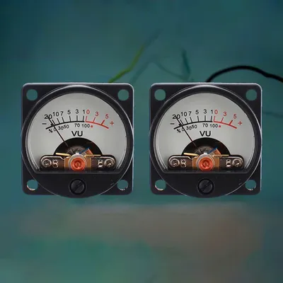 6V-12V Panel Vu Meter warmes Hintergrund licht Aufnahme Vu Panel Meter Vu Meter Audio Level Amp Image